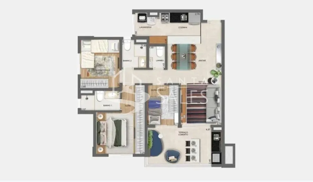 Apartamento, 3 quartos, 86 m² - Foto 13