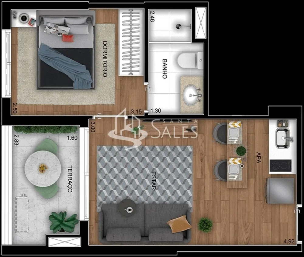 Apartamento, 2 quartos, 62 m² - Foto 10