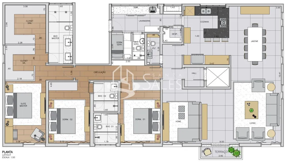 Apartamento, 3 quartos, 258 m² - Foto 3