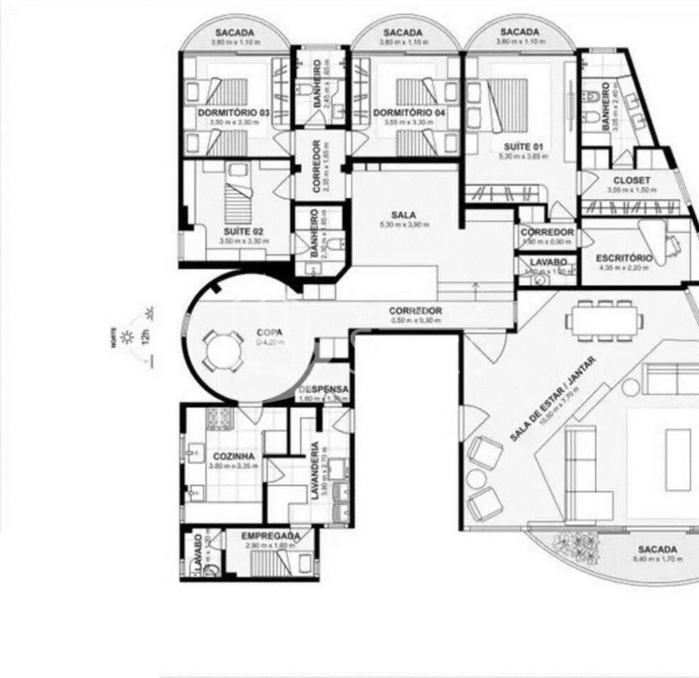 Apartamento, 4 quartos, 280 m² - Foto 15
