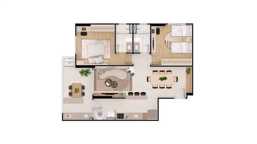 Apartamento, 2 quartos, 88 m² - Foto 2