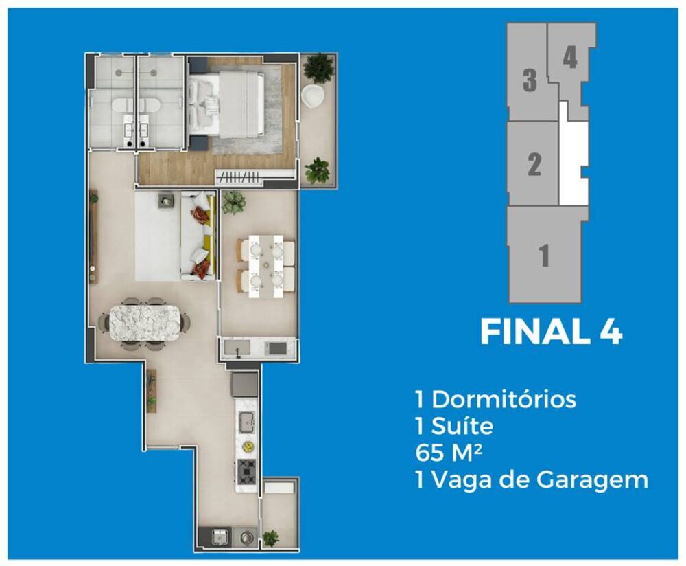 Apartamento, 1 quarto, 66 m² - Foto 23