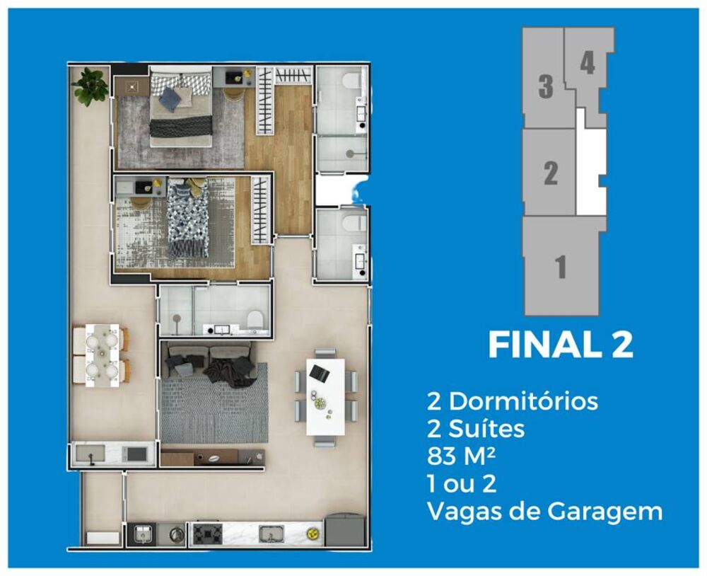 Apartamento, 2 quartos, 83 m² - Foto 23