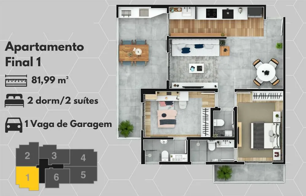 Apartamento, 2 quartos, 82 m² - Foto 8