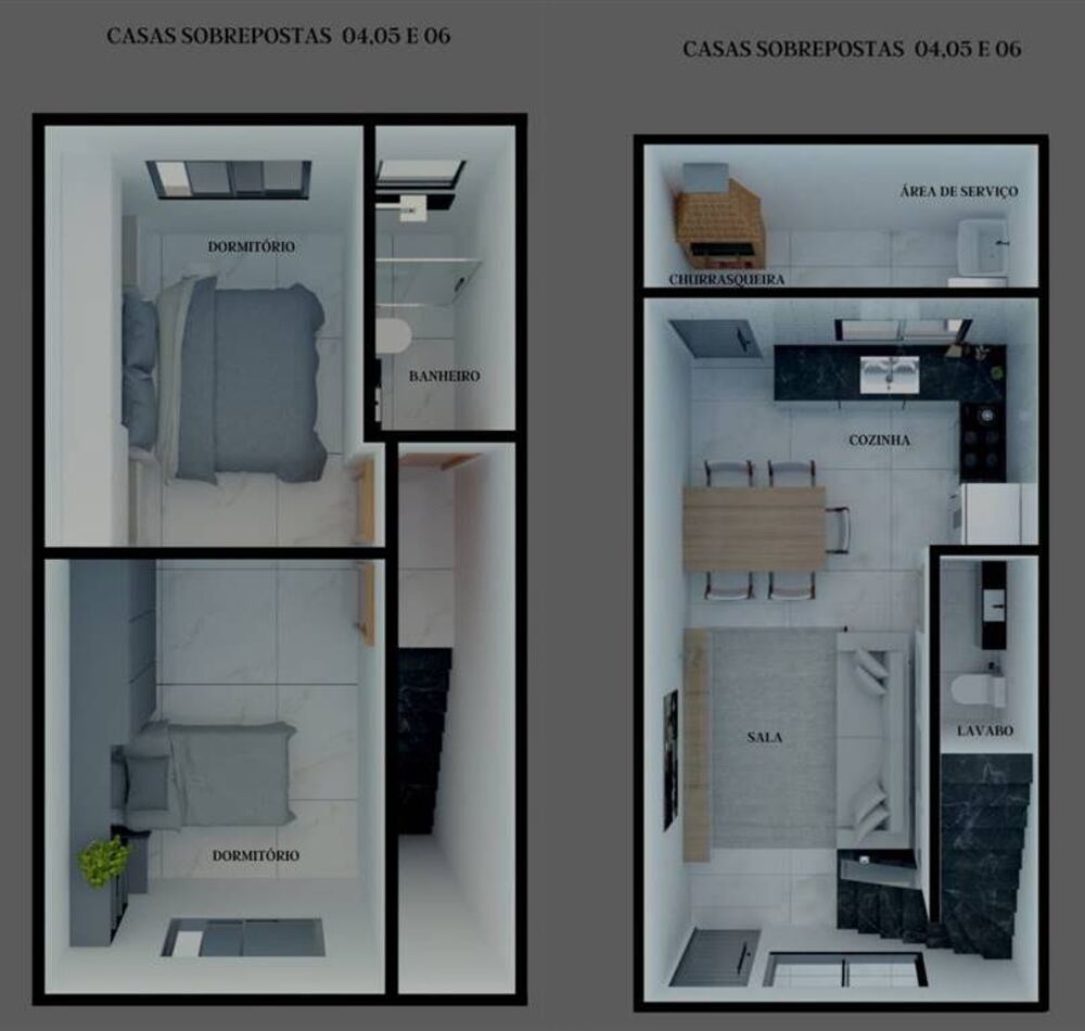 Sobrado, 2 quartos, 63 m² - Foto 8