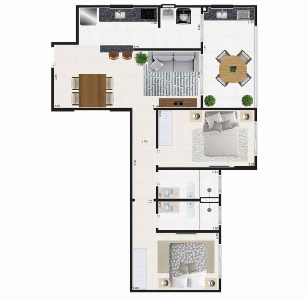 Apartamento, 2 quartos, 78 m² - Foto 4
