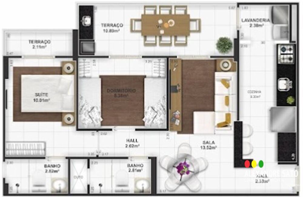 Apartamento, 2 quartos, 76 m² - Foto 2