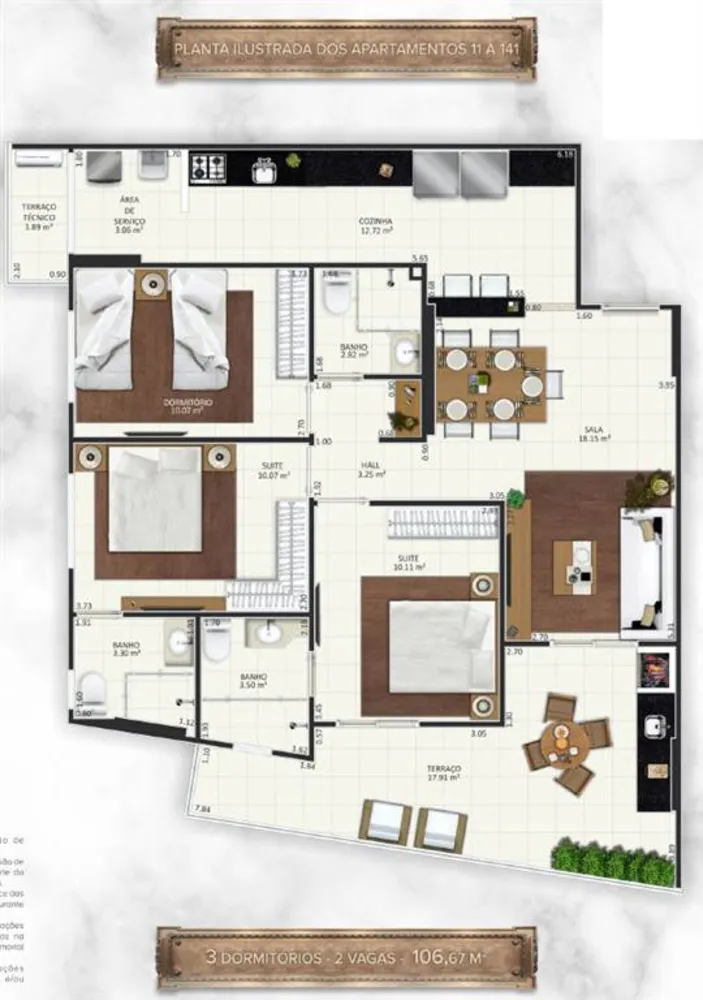 Apartamento, 3 quartos, 106 m² - Foto 7
