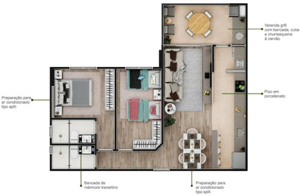 Apartamento, 2 quartos, 69 m² - Foto 19