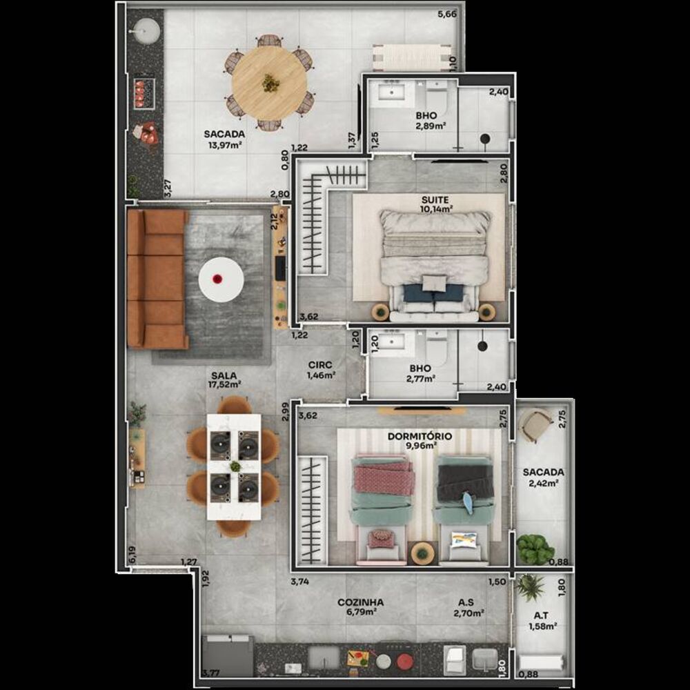 Apartamento, 2 quartos, 81 m² - Foto 21