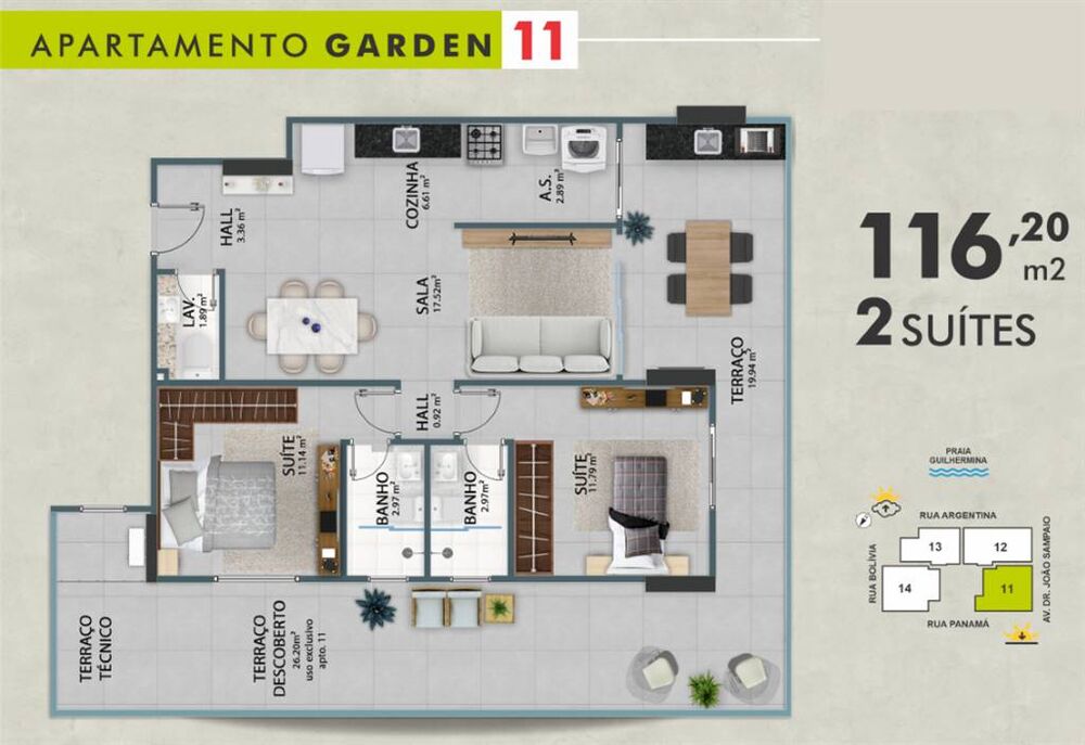 Apartamento, 2 quartos, 90 m² - Foto 16