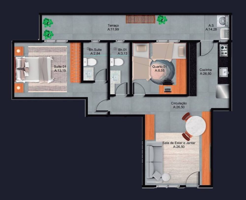 Casa, 2 quartos, 62 m² - Foto 5