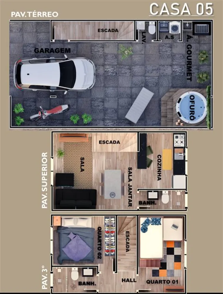 Sobrado, 2 quartos, 85 m² - Foto 2