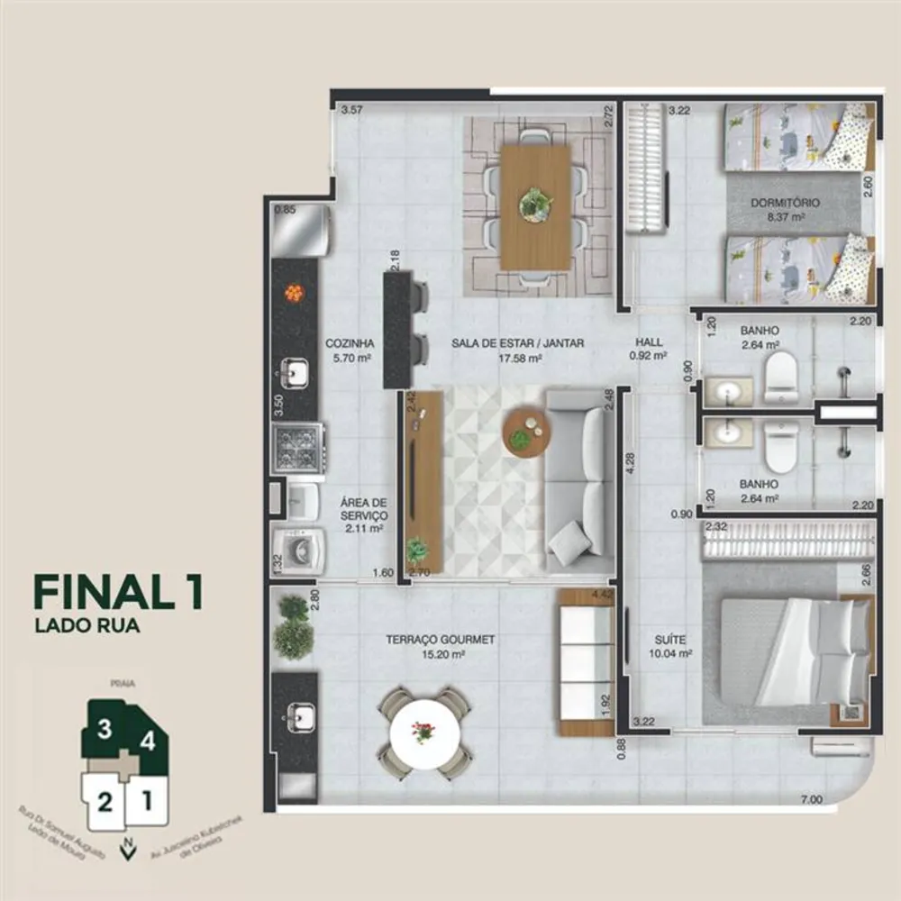 Apartamento, 2 quartos, 72 m² - Foto 15