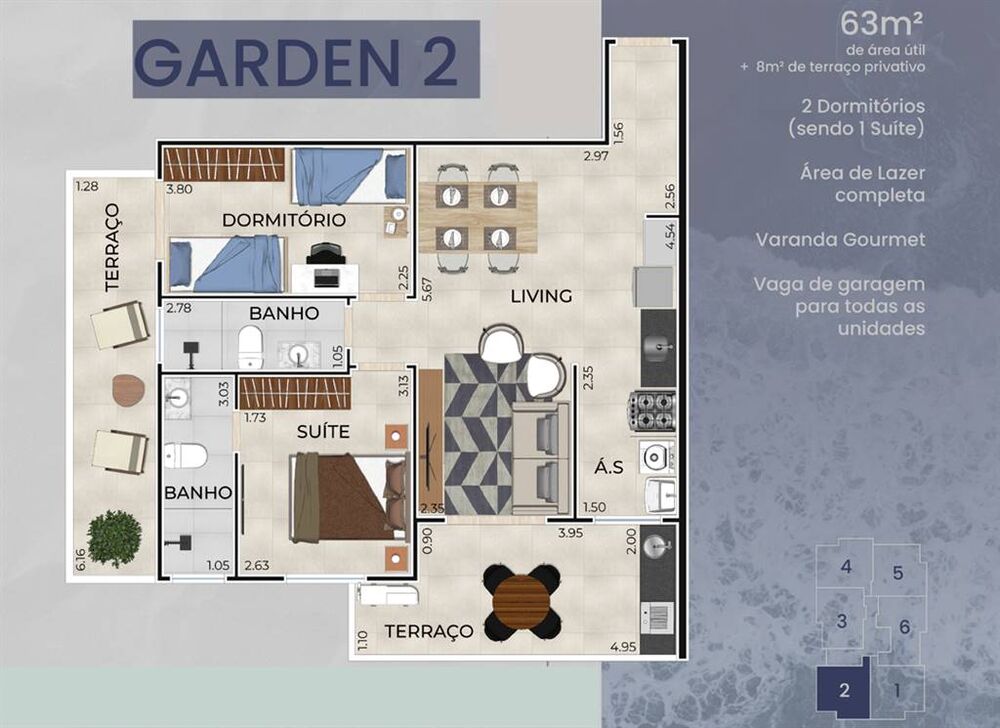 Apartamento, 2 quartos, 64 m² - Foto 22