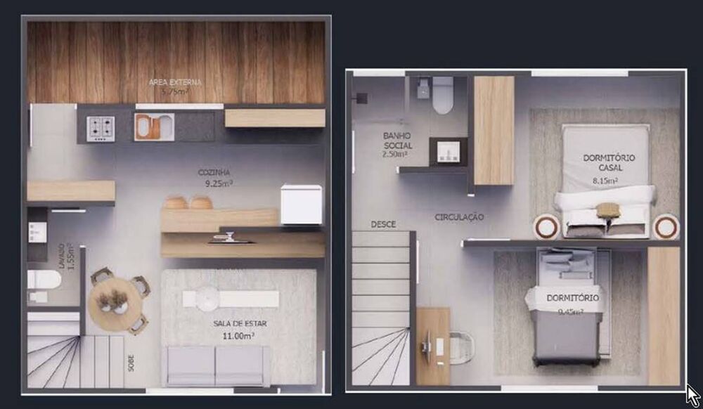 Casa de Condomínio, 2 quartos - Foto 5