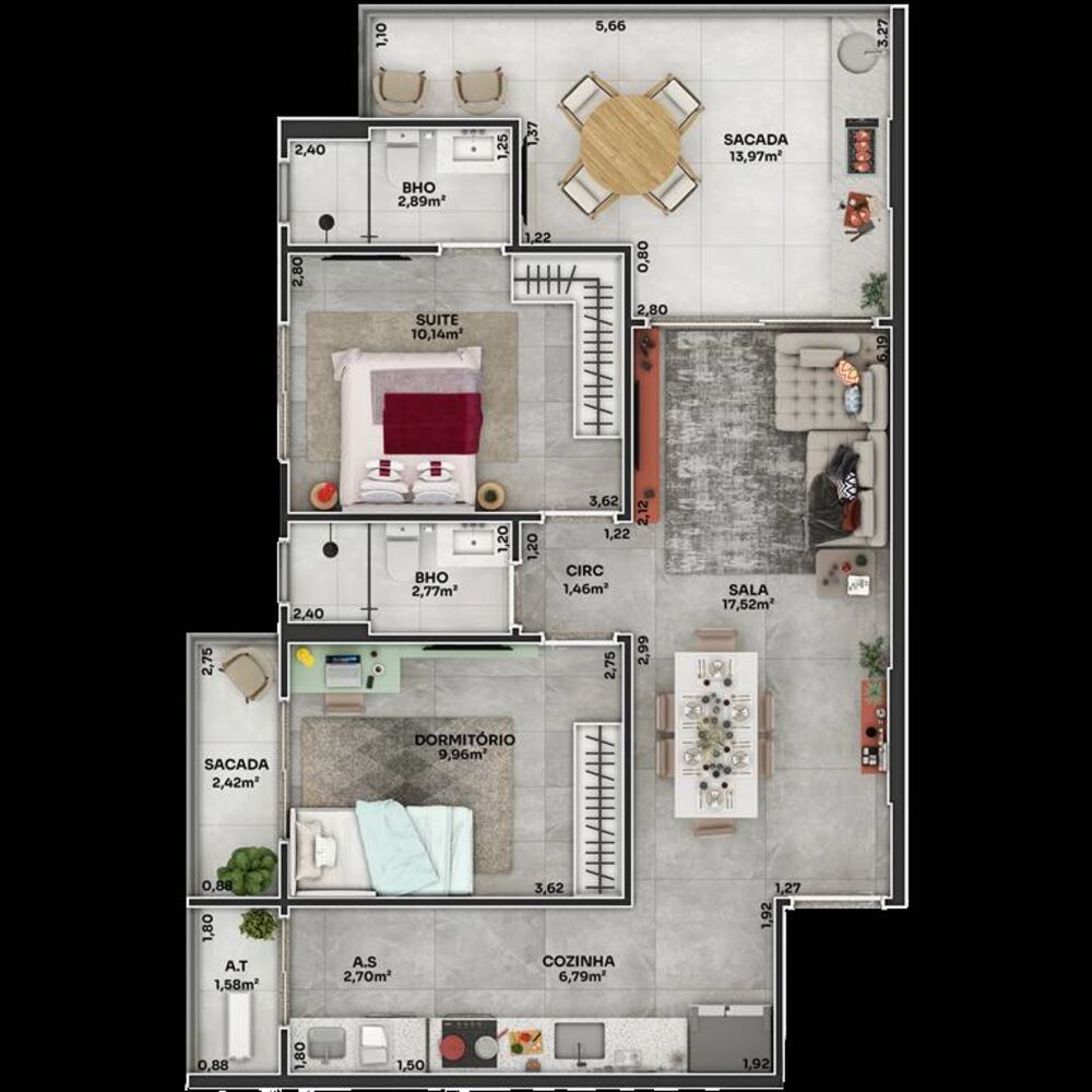 Apartamento, 2 quartos, 81 m² - Foto 5