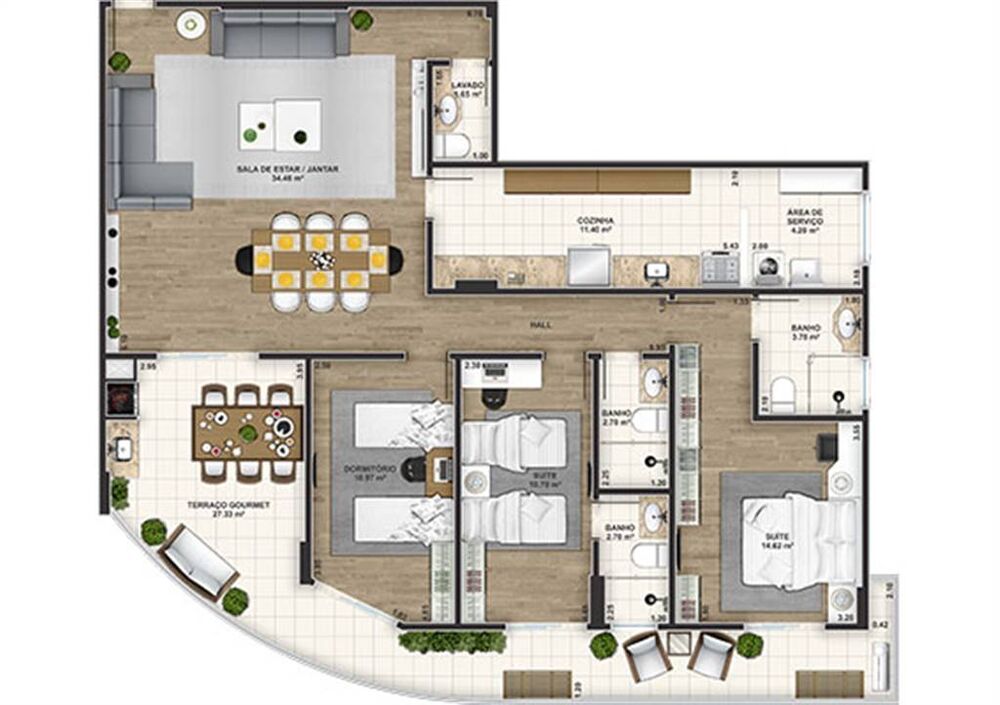 Apartamento, 3 quartos, 144 m² - Foto 30
