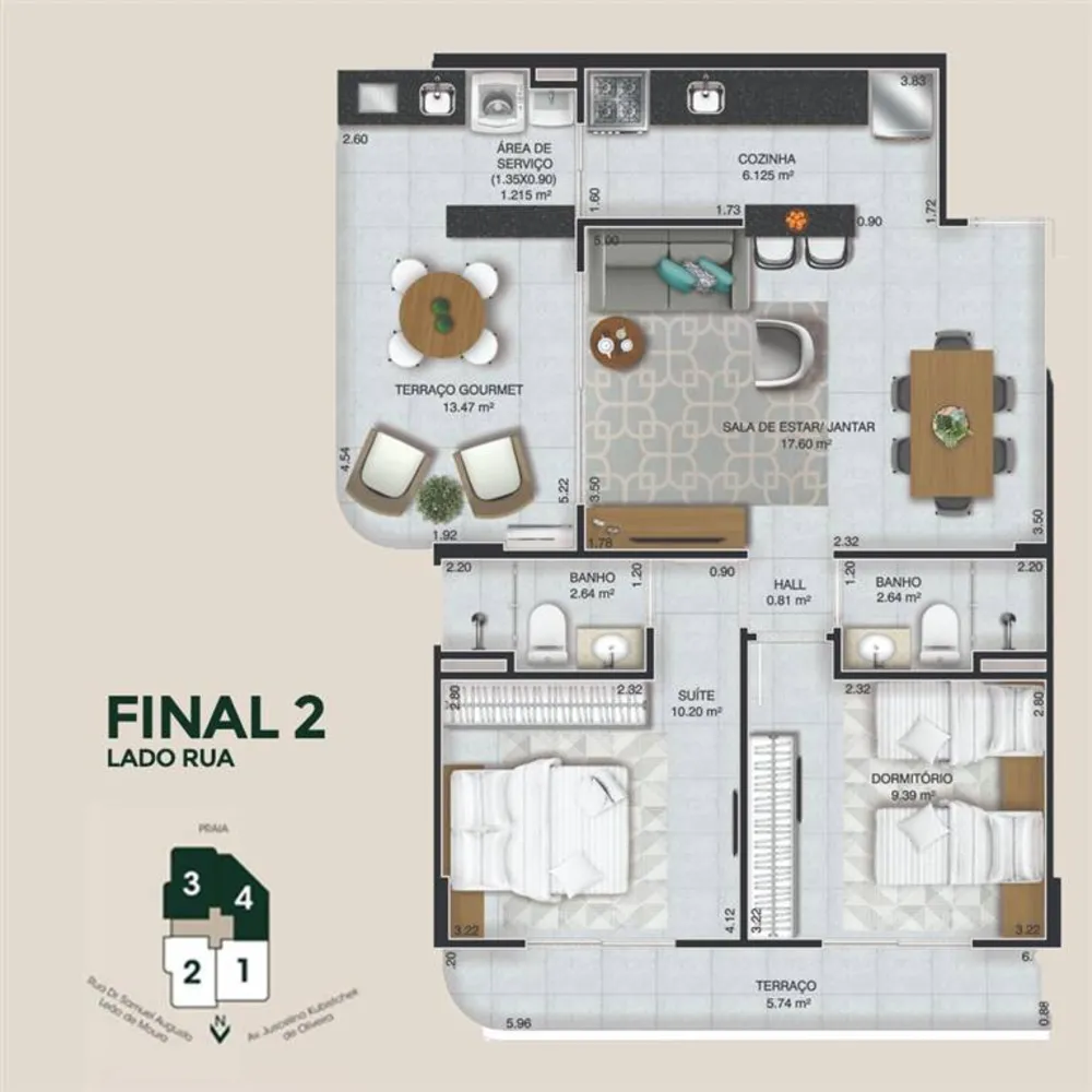 Apartamento, 2 quartos, 77 m² - Foto 15