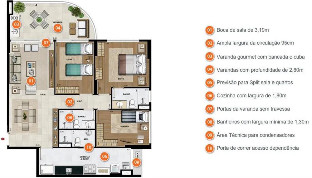 Apartamento, 3 quartos, 115 m² - Foto 10
