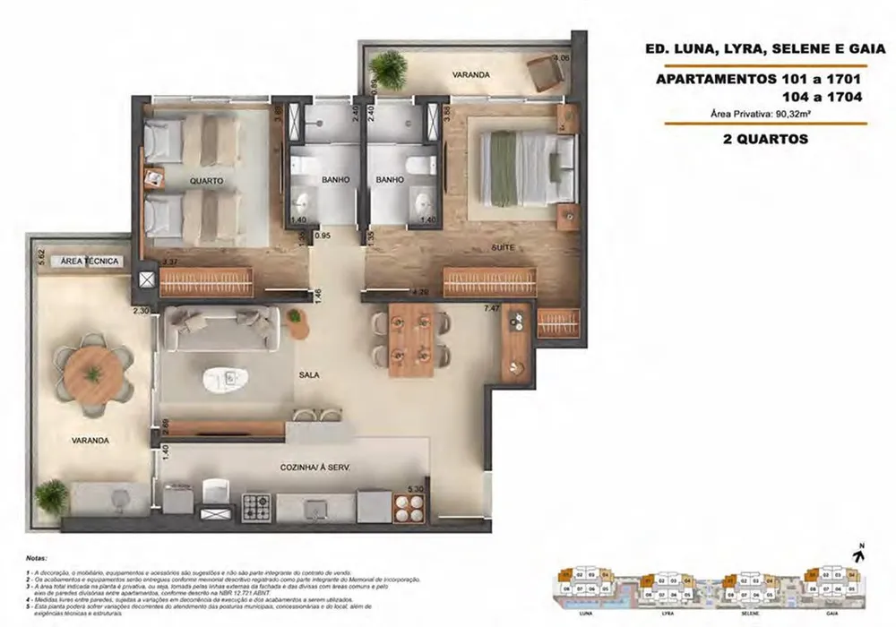 Apartamento, 2 quartos, 90 m² - Foto 10