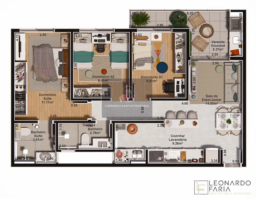 Apartamento, 3 quartos, 64 m² - Foto 7