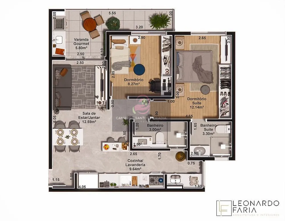 Apartamento, 3 quartos, 64 m² - Foto 6