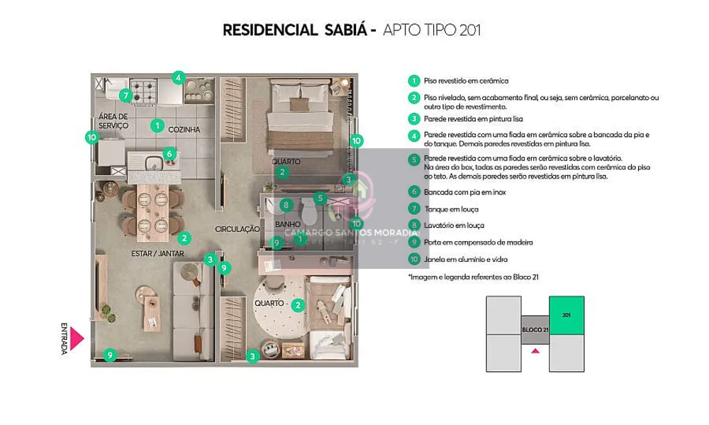 Apartamento, 2 quartos, 38 m² - Foto 4