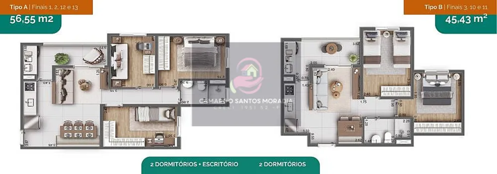 Apartamento, 2 quartos, 45 m² - Foto 1