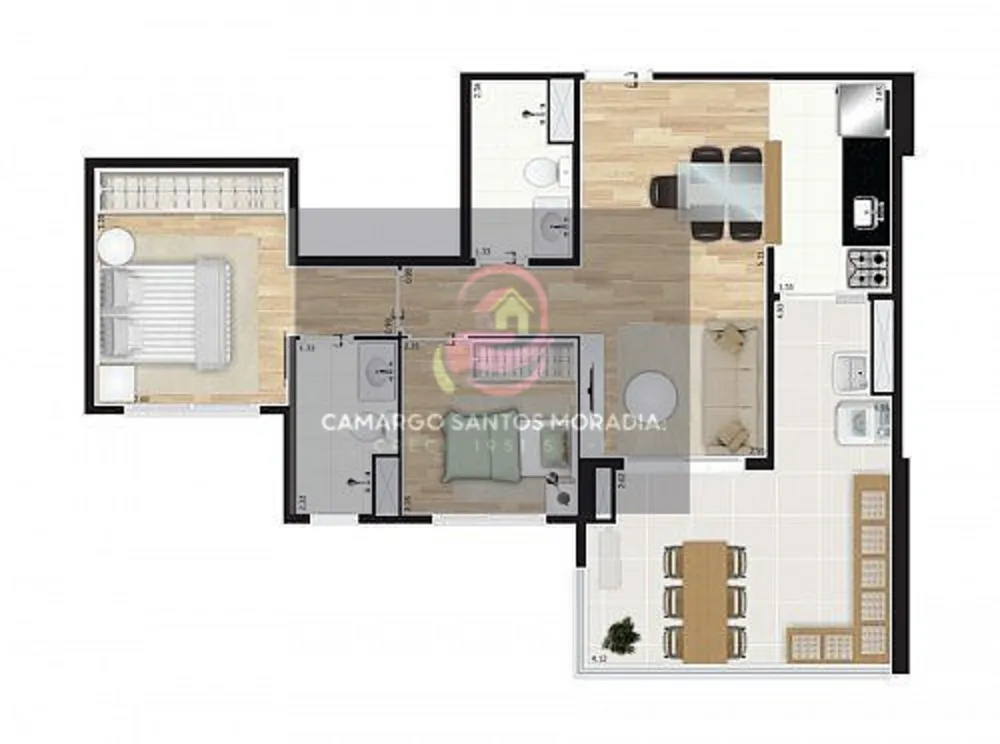 Apartamento, 2 quartos, 64 m² - Foto 8