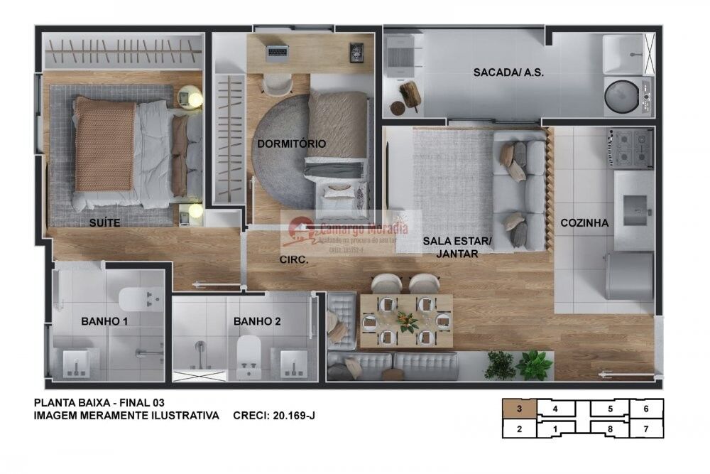 Apartamento, 2 quartos, 48 m² - Foto 10