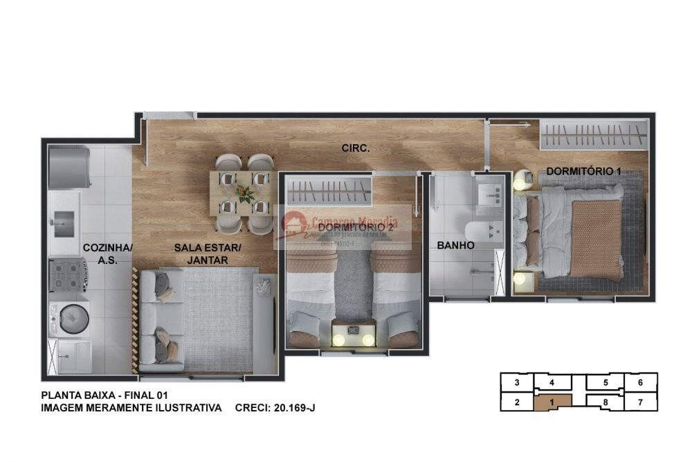 Apartamento, 2 quartos, 48 m² - Foto 13