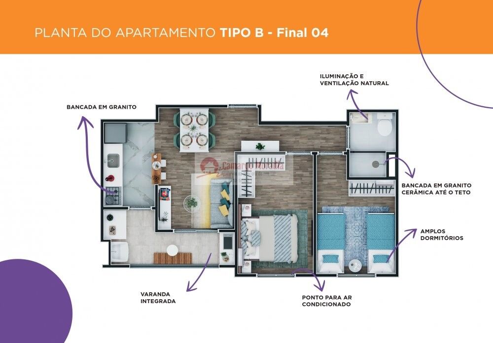 Apartamento à venda com 2 quartos, 47m² - Foto 6