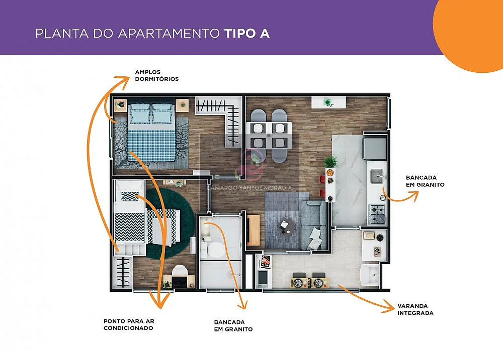 Apartamento, 2 quartos, 47 m² - Foto 3