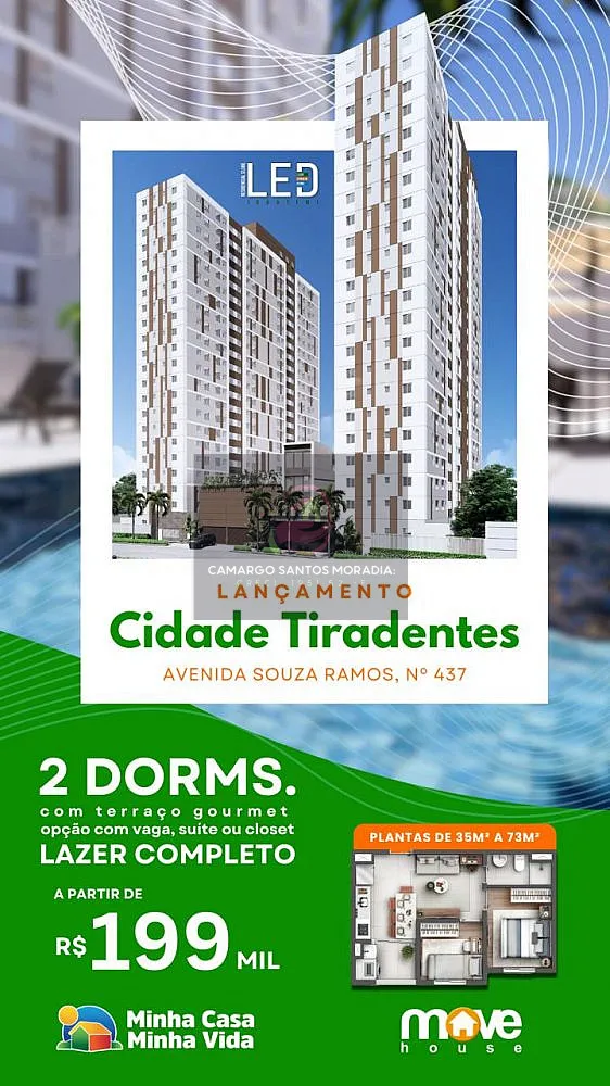 Apartamento, 2 quartos, 35 m² - Foto 3