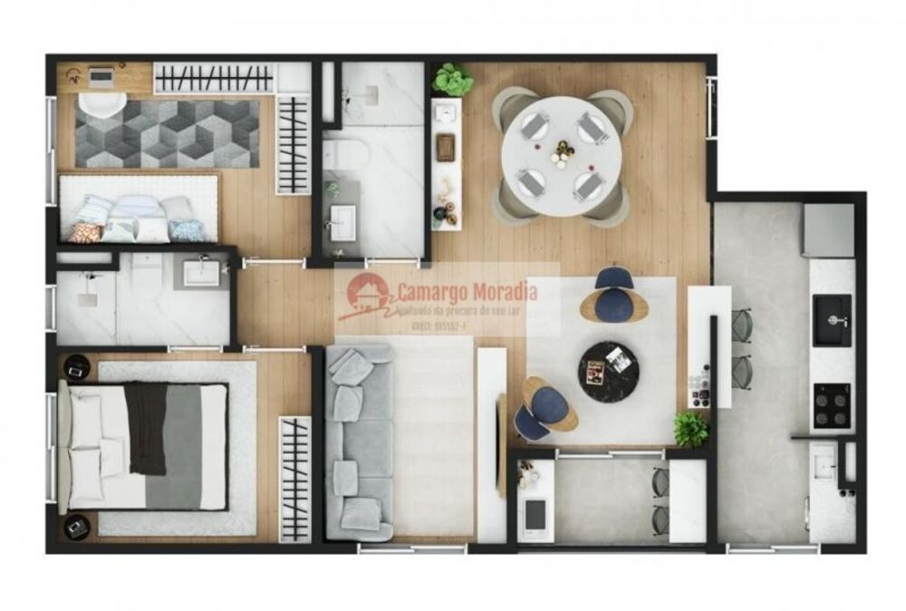 Apartamento, 3 quartos, 65 m² - Foto 32