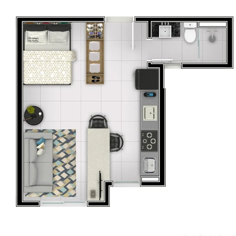 Apartamento, 1 quarto, 25 m² - Foto 4