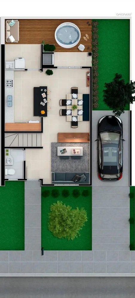 Casa, 3 quartos, 126 m² - Foto 2
