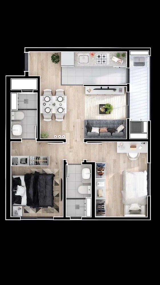 Apartamento, 2 quartos, 47 m² - Foto 4