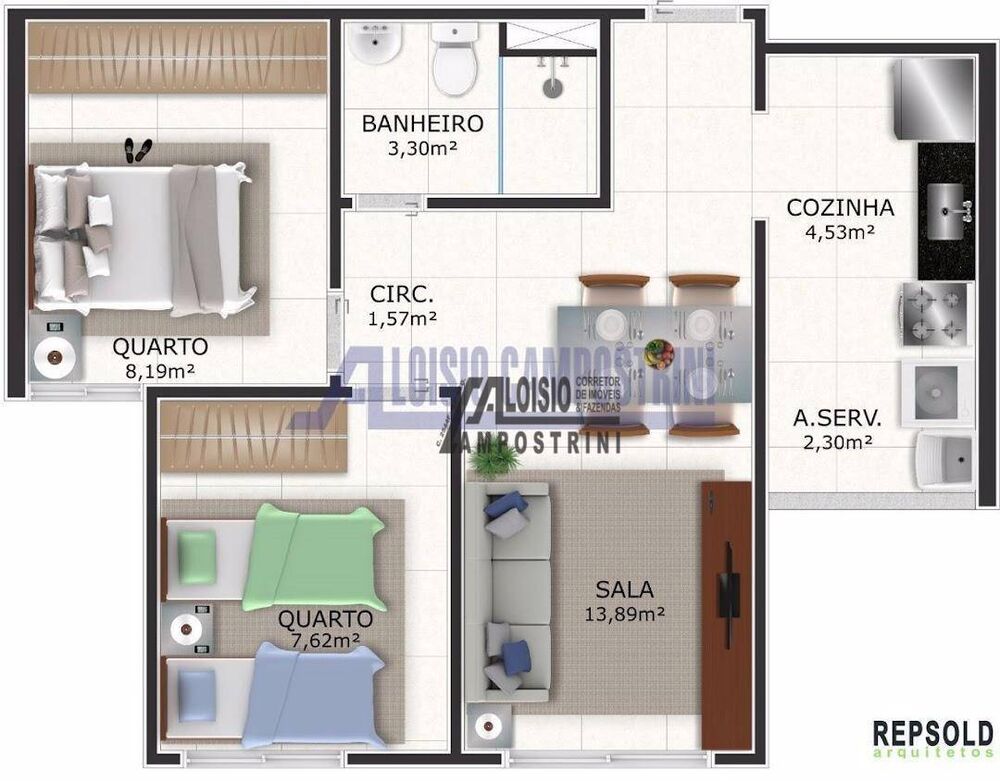 Apartamento, 2 quartos - Foto 9