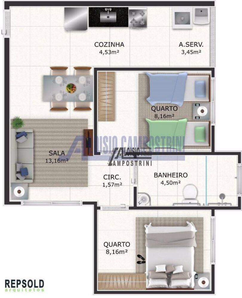 Apartamento, 2 quartos - Foto 10