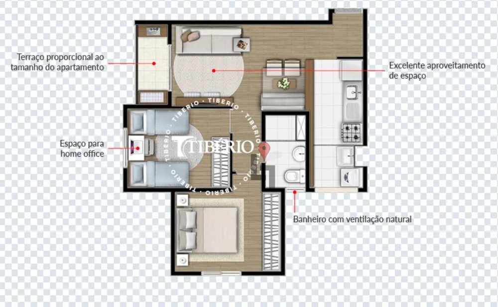 Apartamento, 2 quartos, 46 m² - Foto 12