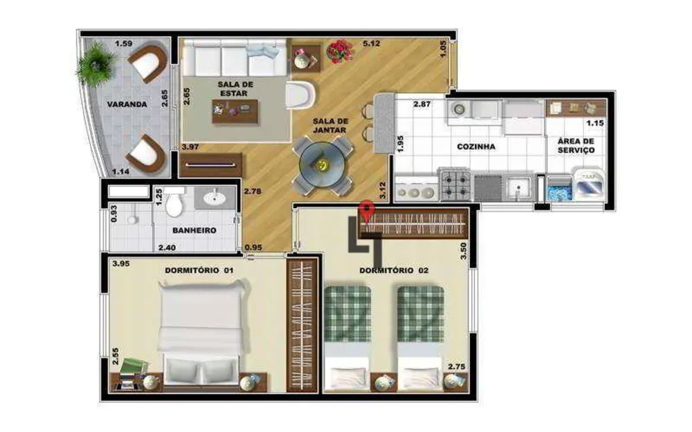 Apartamento, 2 quartos, 55 m² - Foto 10