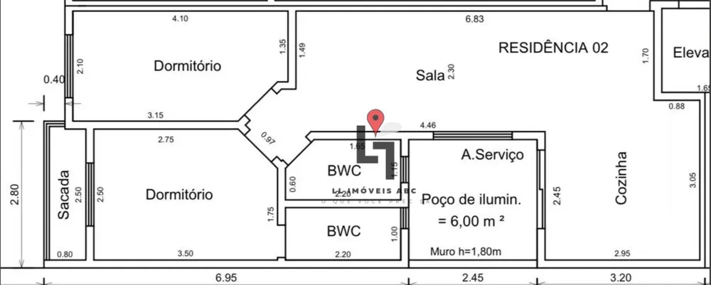 Apartamento, 2 quartos, 54 m² - Foto 1