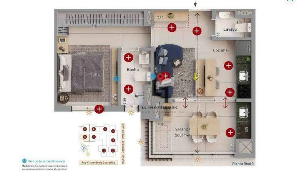 Apartamento, 1 quarto, 47 m² - Foto 3