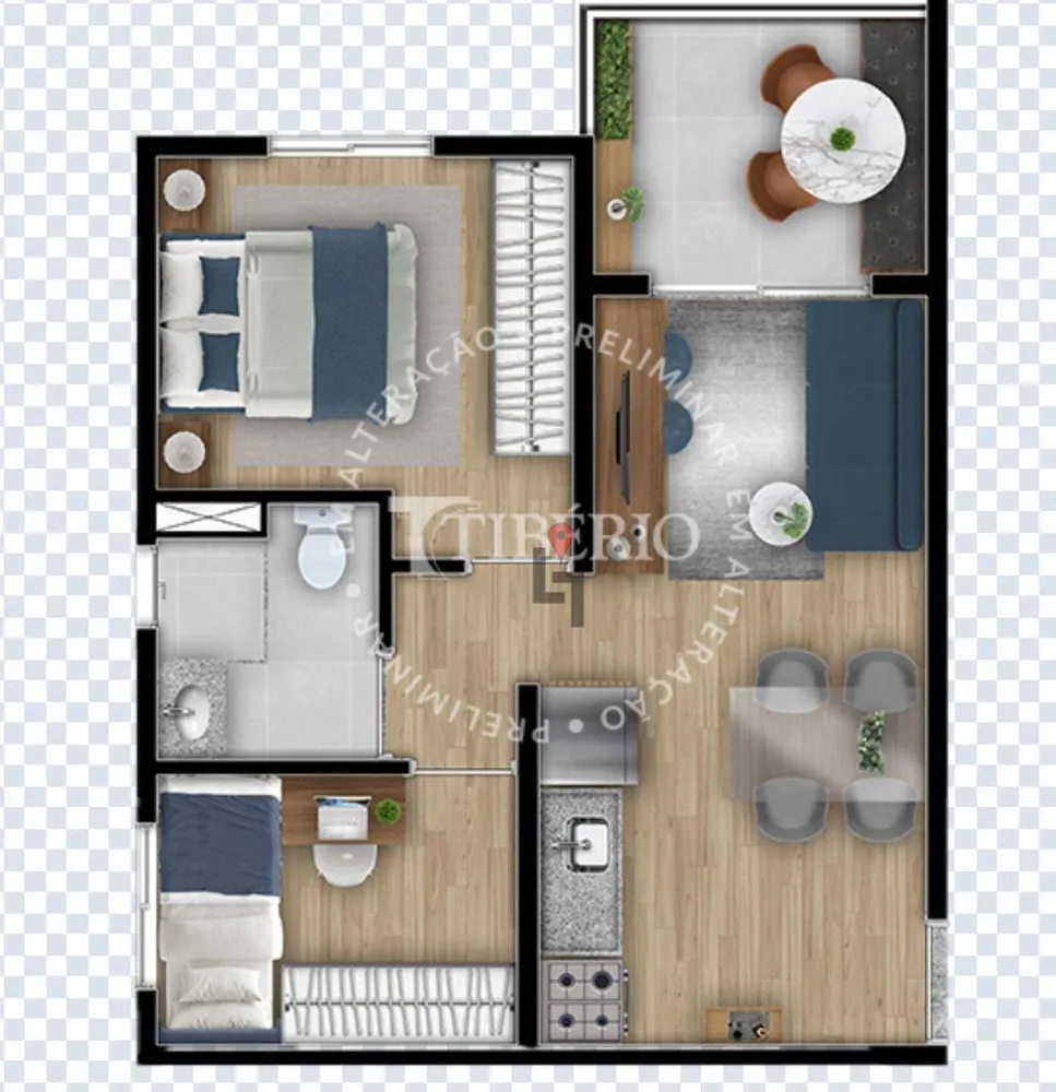 Apartamento, 2 quartos, 40 m² - Foto 12