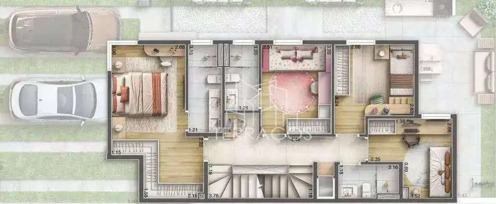 Sobrado, 3 quartos, 145 m² - Foto 2
