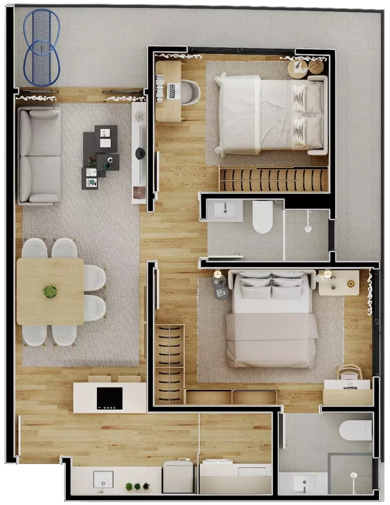 Apartamento, 1 quarto, 72 m² - Foto 5