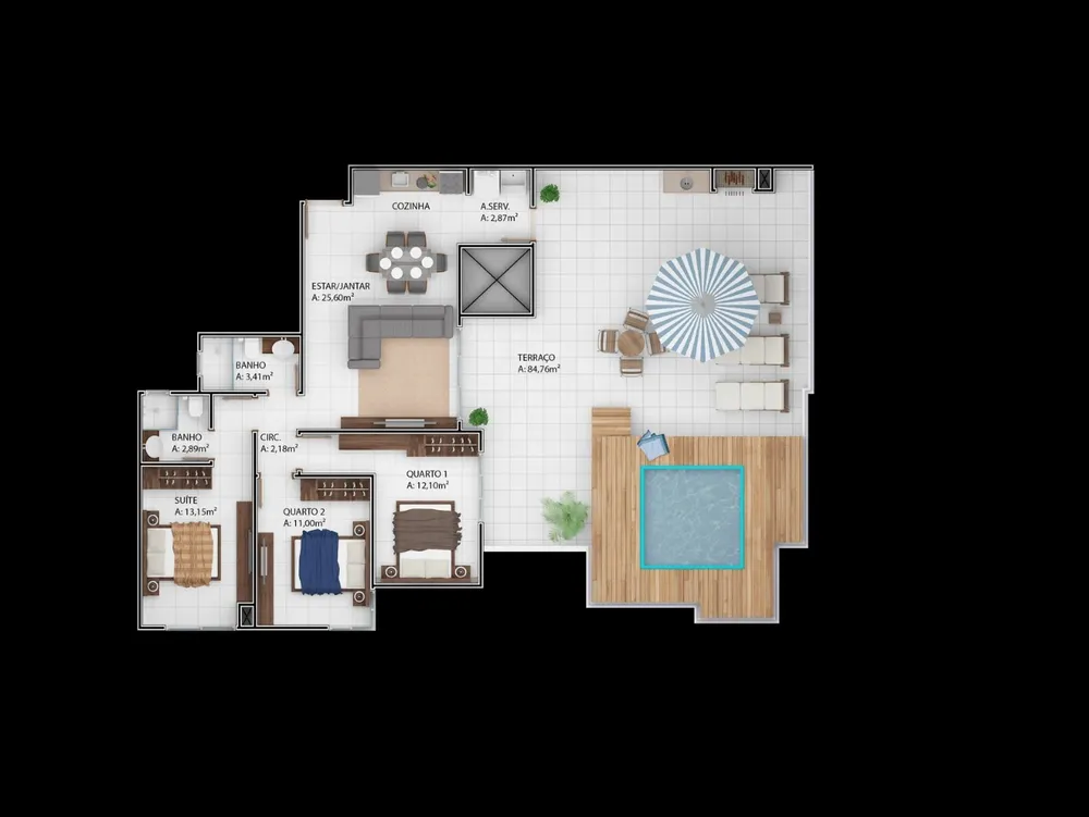 Cobertura, 3 quartos, 199 m² - Foto 22