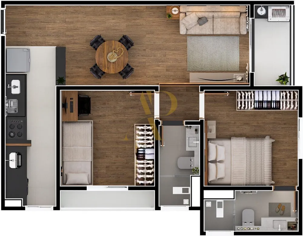 Apartamento, 2 quartos, 55 m² - Foto 7